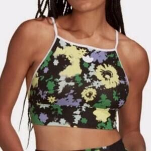 Adidas Floral Bra Top multicolored M